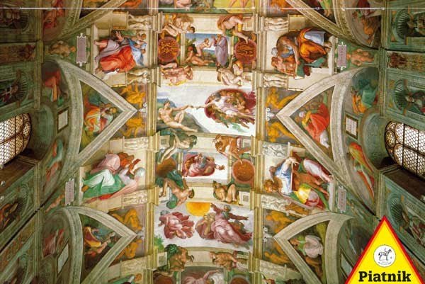 Piatnik (539343) - Michelangelo: "The Ceiling of the Sistine Chapel" - 1000 pieces puzzle - 9001890539343 - CrystalLotus.eu