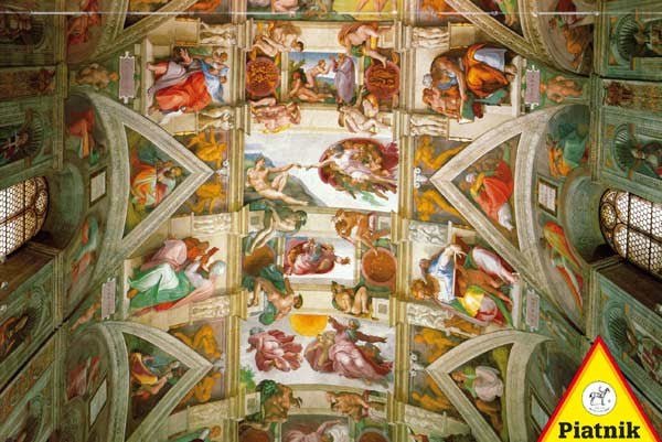 Piatnik (539343) - Michelangelo: &quot;The Ceiling of the Sistine Chapel&quot; - 1000 pieces puzzle - 9001890539343 - CrystalLotus.eu