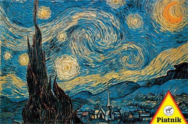 Piatnik (540363) - Vincent van Gogh: &quot;Starry Night&quot; - 1000 pieces puzzle - 9001890540363 - CrystalLotus.eu