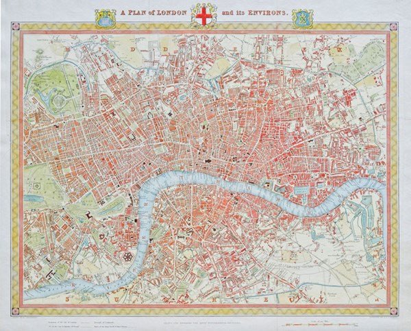 Piatnik (542442) - &quot;London Map, 1831&quot; - 1000 pieces puzzle - 9001890542442 - CrystalLotus.eu