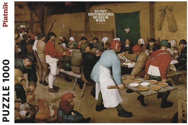 Piatnik (5483) - Pieter Brueghel the Elder: &quot;Peasant Wedding&quot; - 1000 pieces puzzle - 9001890548345 - CrystalLotus.eu