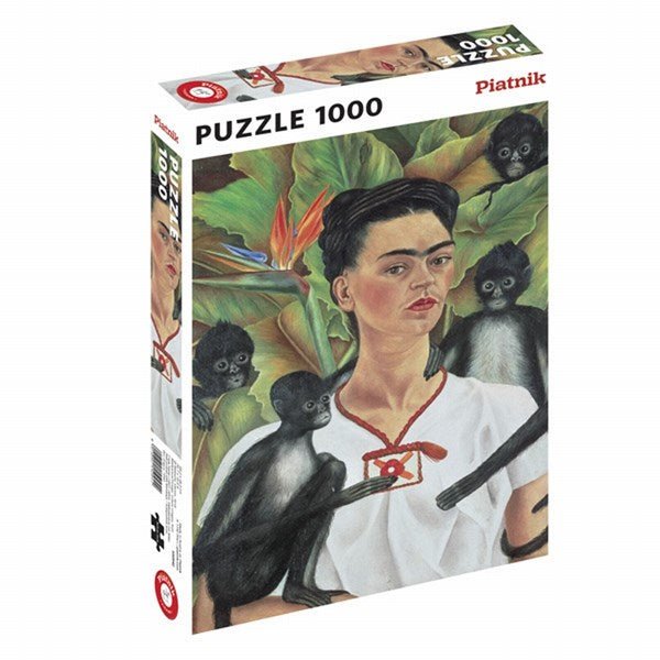 Piatnik (5509) - &quot;Frida Kahlo, Self - portrait&quot; - 1000 pieces puzzle - 9001890550942 - CrystalLotus.eu