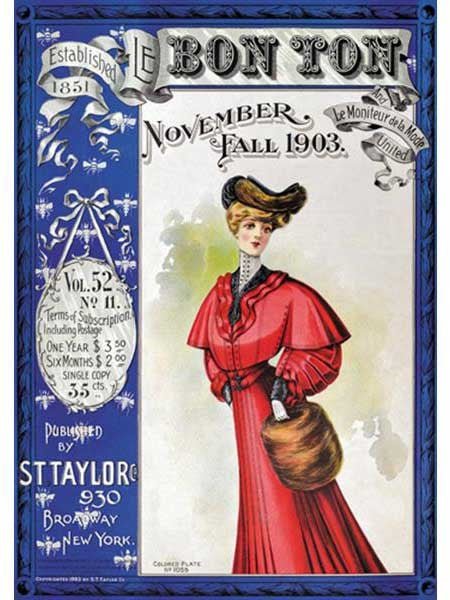 Piatnik (5525) - &quot;Bon Ton Magazine Cover 1903&quot; - 1000 pieces puzzle - 9001890552540 - CrystalLotus.eu