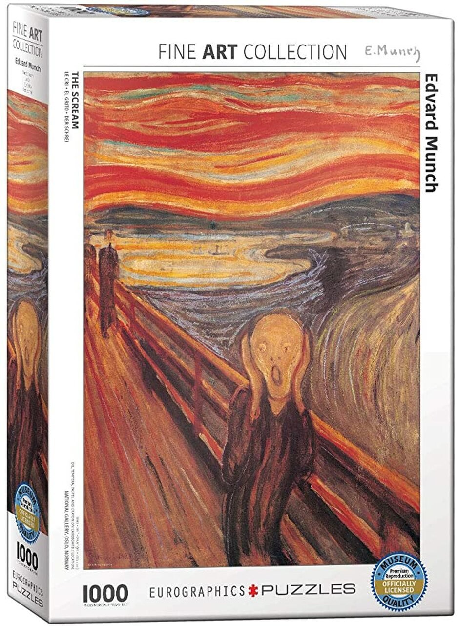 Piatnik (5529) - Munch: &quot;The Scream&quot; - 1000 pieces puzzle - 9001890552946 - CrystalLotus.eu