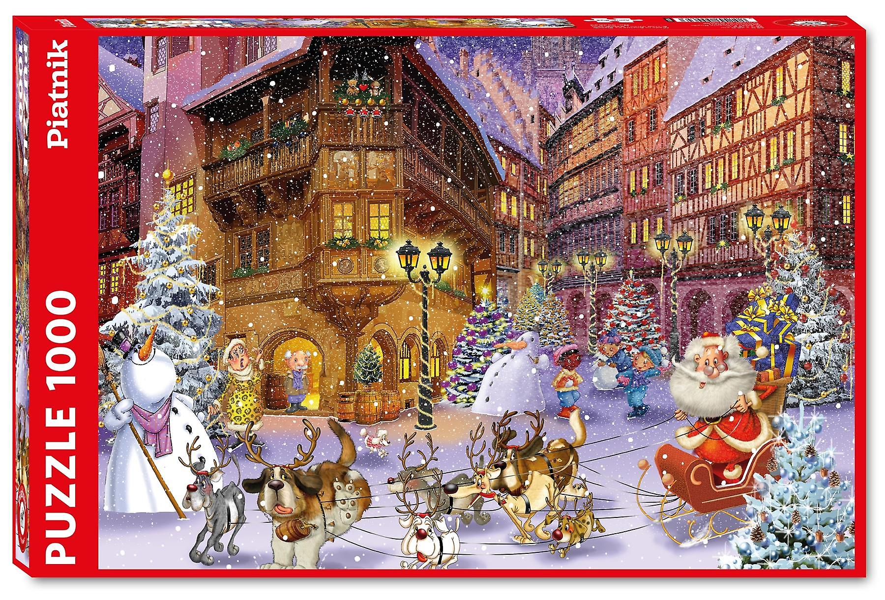 Piatnik (5546) - François Ruyer: &quot;Christmas Village&quot; - 1000 pieces puzzle - 9001890554643 - CrystalLotus.eu