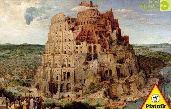 Piatnik (563942) - Pieter Brueghel the Elder: &quot;Tower of Babel&quot; - 1000 pieces puzzle - 9001890563942 - CrystalLotus.eu