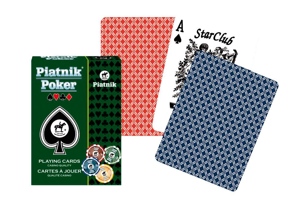 Piatnik - Poker Playing Cards (Blue Color) - 9001890132216 - Crystal Lotus