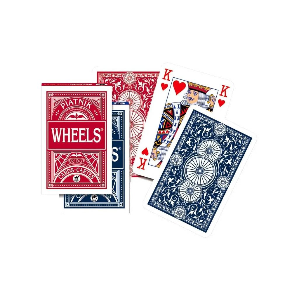 Piatnik - Wheels Bridge Size Playing Cards (Red Color) - 9001890139215 - Crystal Lotus