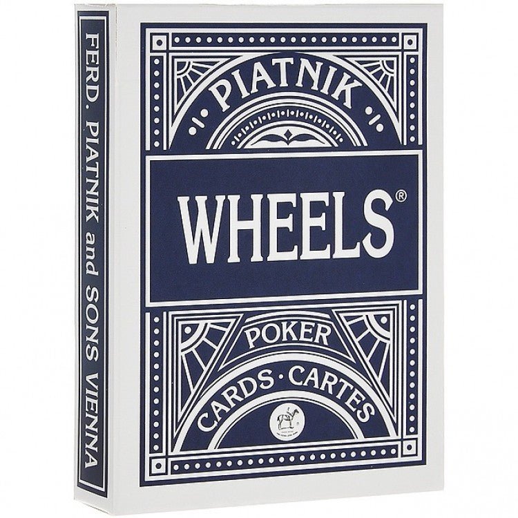 Piatnik - Wheels Poker Size Playing Cards (Blue Color) - 9001890139116 - Crystal Lotus