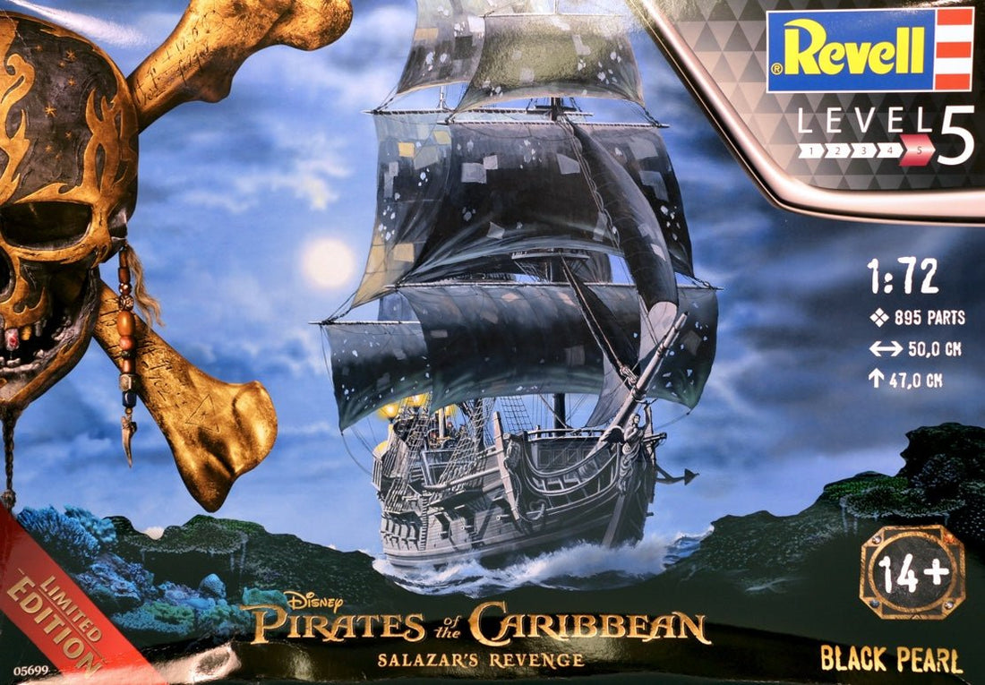 Pirates of the Caribbean Dead Men Tell No Tales Model Kit 1/72 Black Pearl Limited Edition 50 cm - 4009803056999 - CrystalLotus.eu