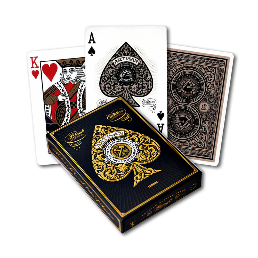 Playing Cards Artisan Black - 702921431801 - CrystalLotus.eu