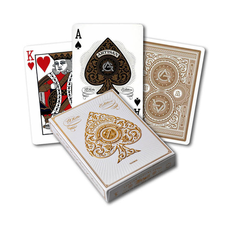 Playing Cards Artisan White - 702921431818 - CrystalLotus.eu