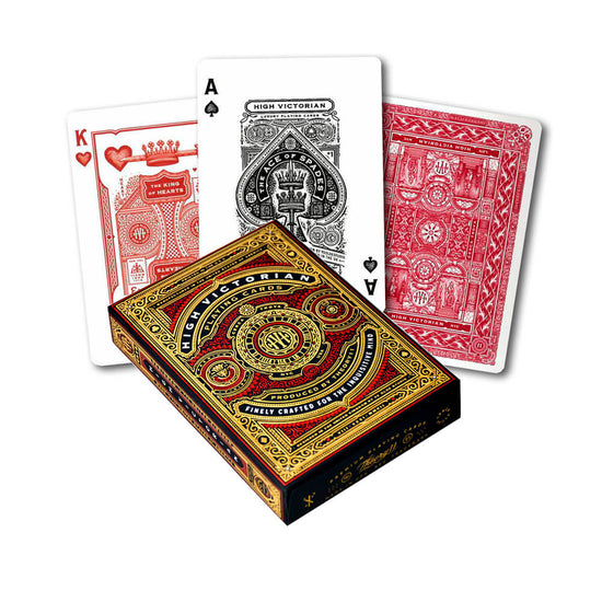 Playing Cards High Victorian Red - 708828938160 - CrystalLotus.eu