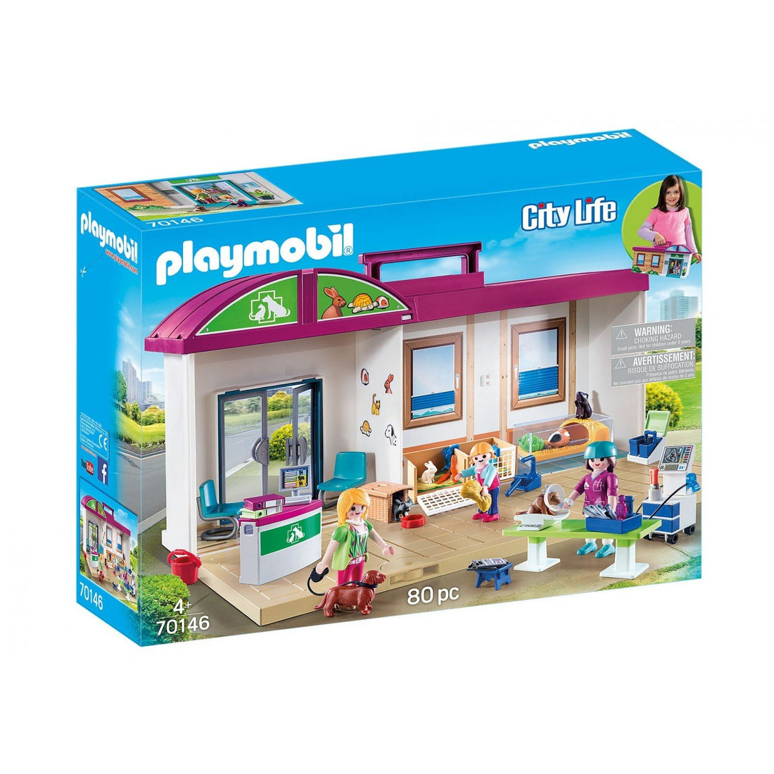 Playmobil 70146 - City Life Takeaway Veterinary Clinic - 4008789701466 - CrystalLotus.eu