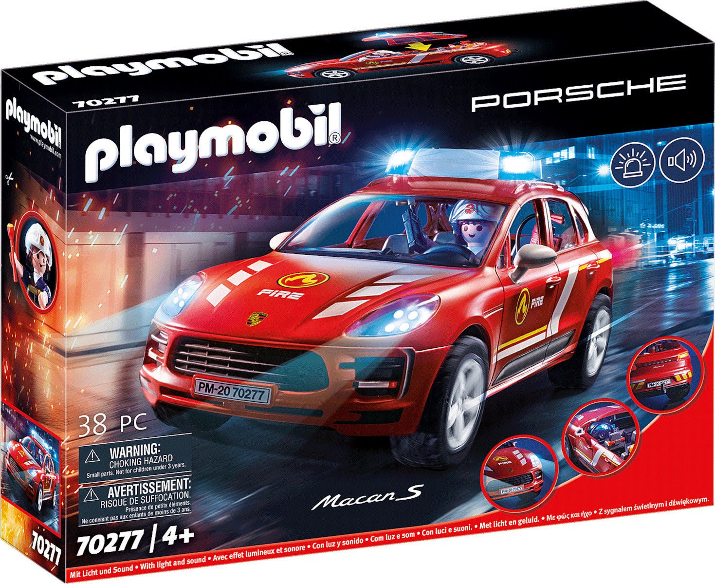 Playmobil 70277 - Porsche Macan Fire Brigade - 4008789702777 - CrystalLotus.eu