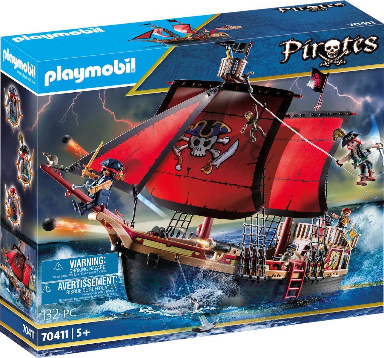 Playmobil 70411 Skull Pirate Ship - 4008789704115 - CrystalLotus.eu