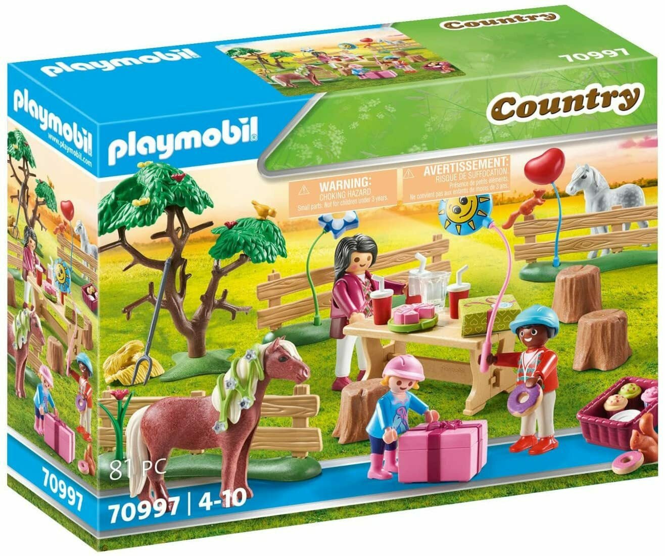 Playmobil 70997 - Pony Farm Birthday Party - 4008789709974 - CrystalLotus.eu