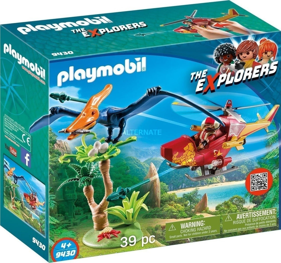 Playmobil 9430 - The Explorers Helicopter With Pterosaur - 4008789094308 - CrystalLotus.eu