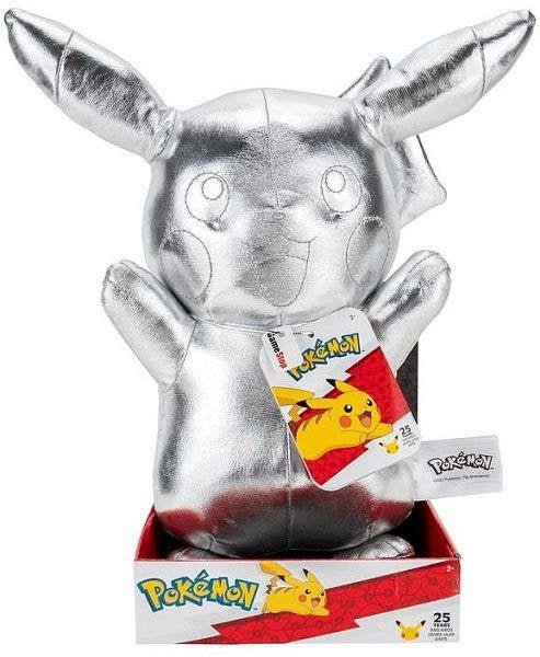 Pokémon 25th anniversary Select Plush Figure Silver Version Pikachu 30 cm - 191726401568 - CrystalLotus.eu