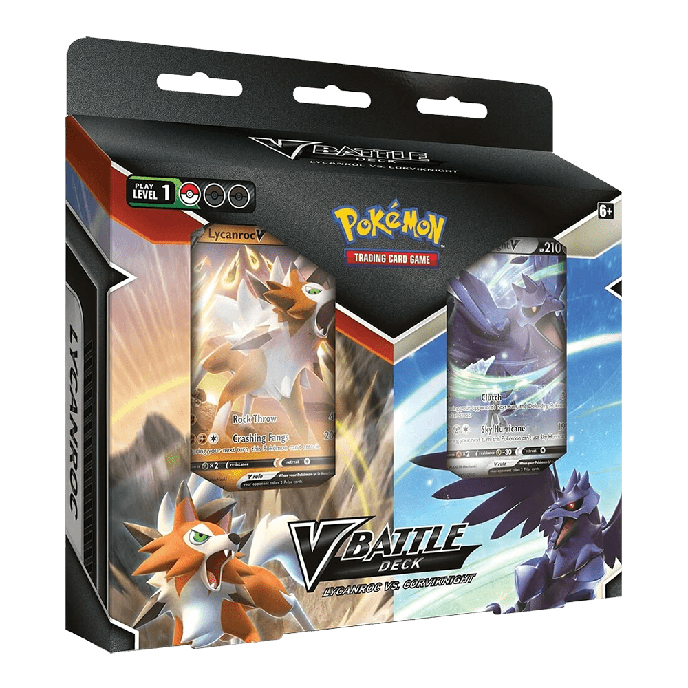 Pokémon - Lycanroc vs. Corviknight V Battle Deck Bundle - 820650809576 - CrystalLotus.eu