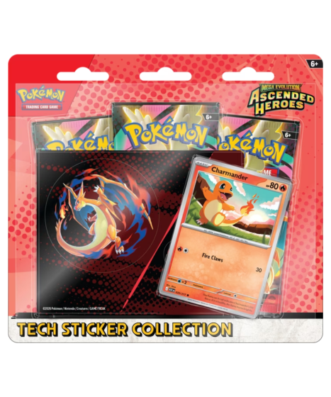Pokemon Mega Evolution Ascended Heroes Tech Sticker Collection - Charmander - 196214132290 - Crystal Lotus