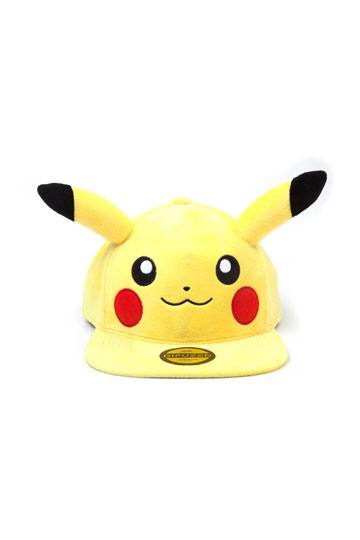 Pokémon Plush Snapback Cap Embarrassed Pikachu - 8718526091823 - Crystal Lotus
