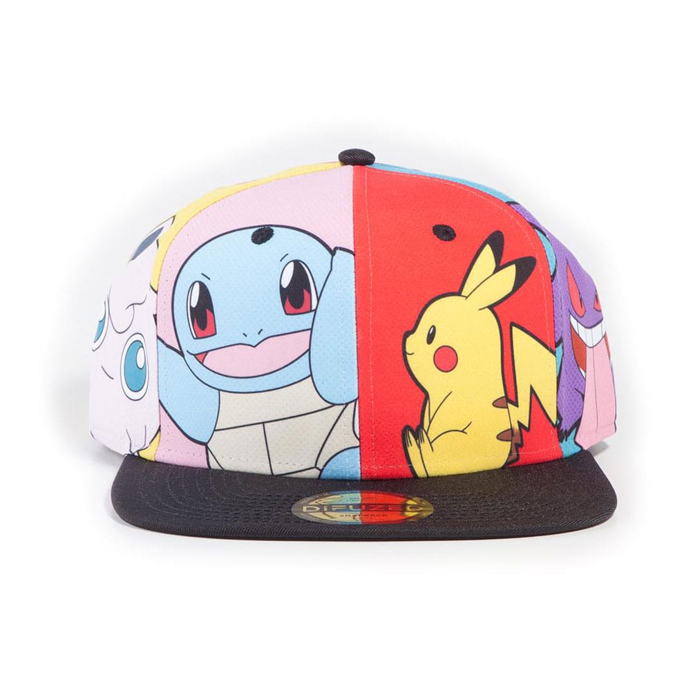 Pokemon Snapback Cap Multi Pop Art - 8718526120042 - CrystalLotus.eu