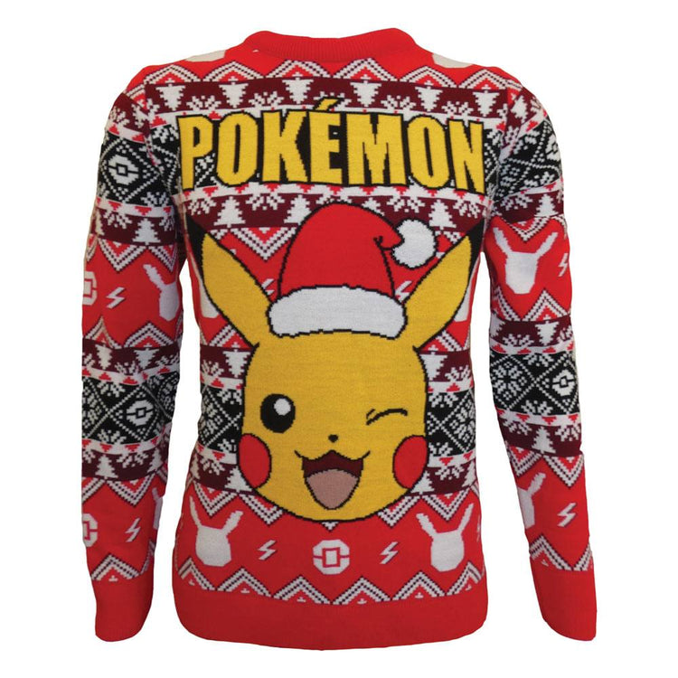 Pokémon Sweatshirt Christmas Jumper Pikachu (L) - 5056463457320 - CrystalLotus.eu