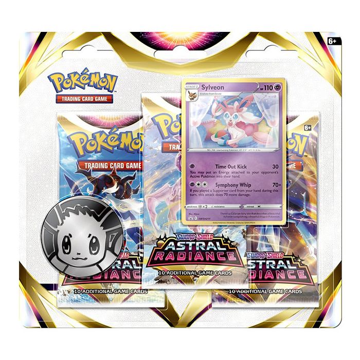 Pokemon - Sword &amp; Shield 10 Astral Radiance 3 - pack Blister Sylveon - 820650870286 - CrystalLotus.eu