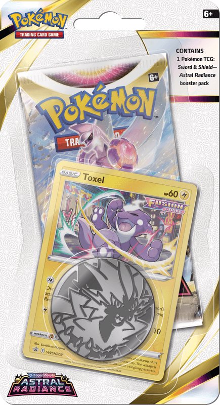 Pokemon - Sword &amp; Shield 10 Astral Radiance Checklane Blister Toxel - 76617 - CrystalLotus.eu
