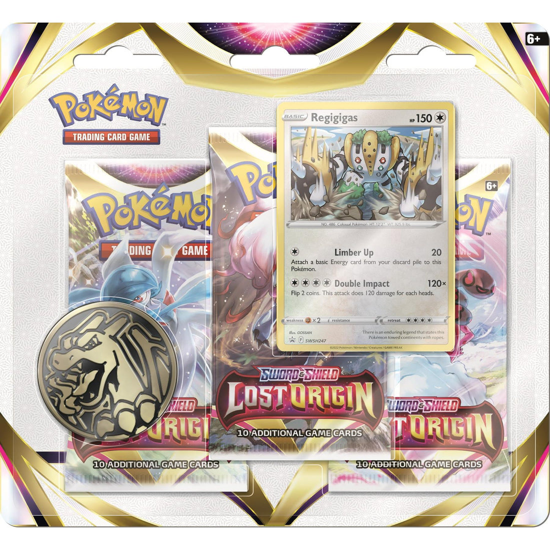Pokemon - Sword &amp; Shield 11 Lost Origin 3 - pack Blister - Regigigas - 820650870606 - CrystalLotus.eu
