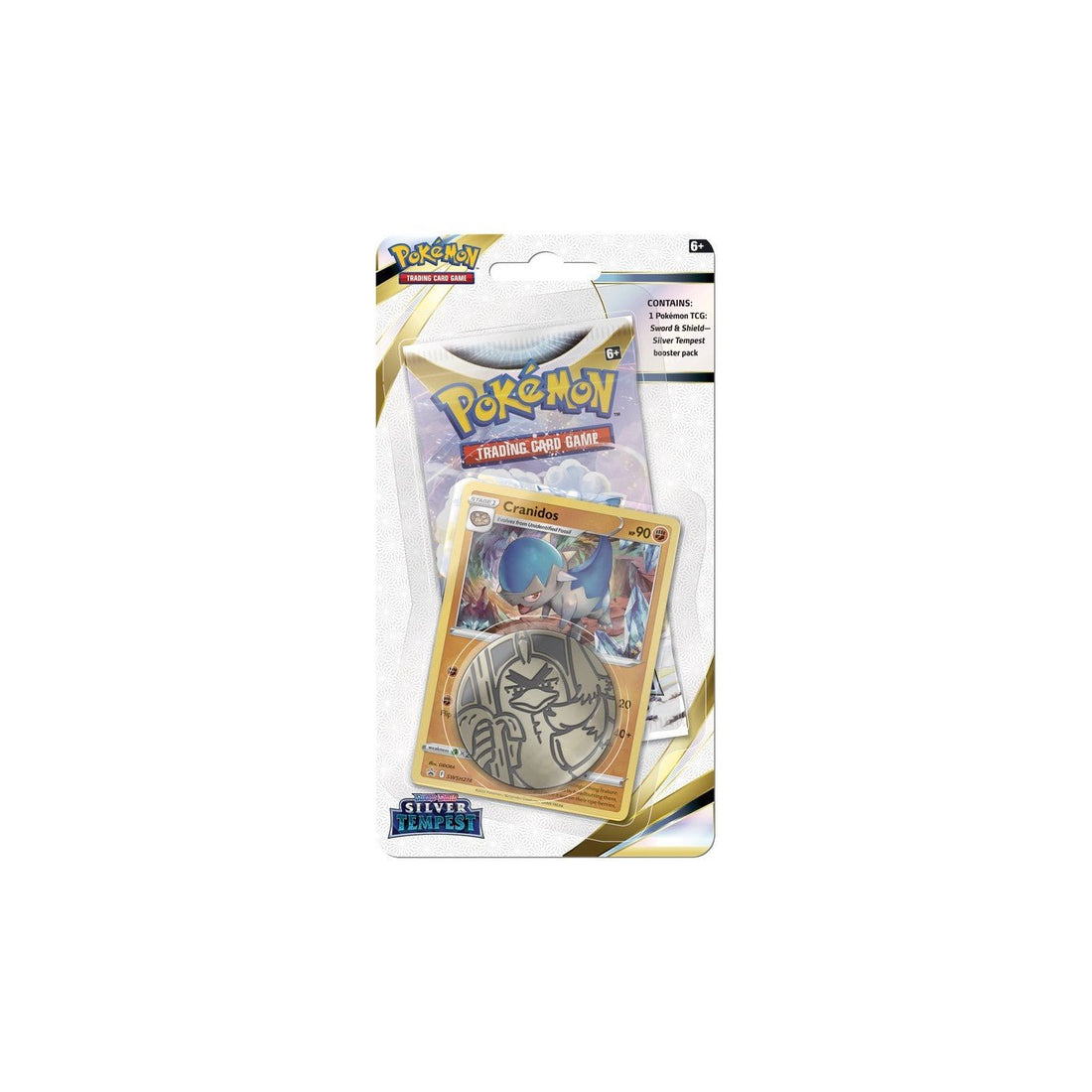 Pokemon Sword &amp; Shield 12 Silver Tempest - Cranidos Checklane Blister - 820650806568 - CrystalLotus.eu