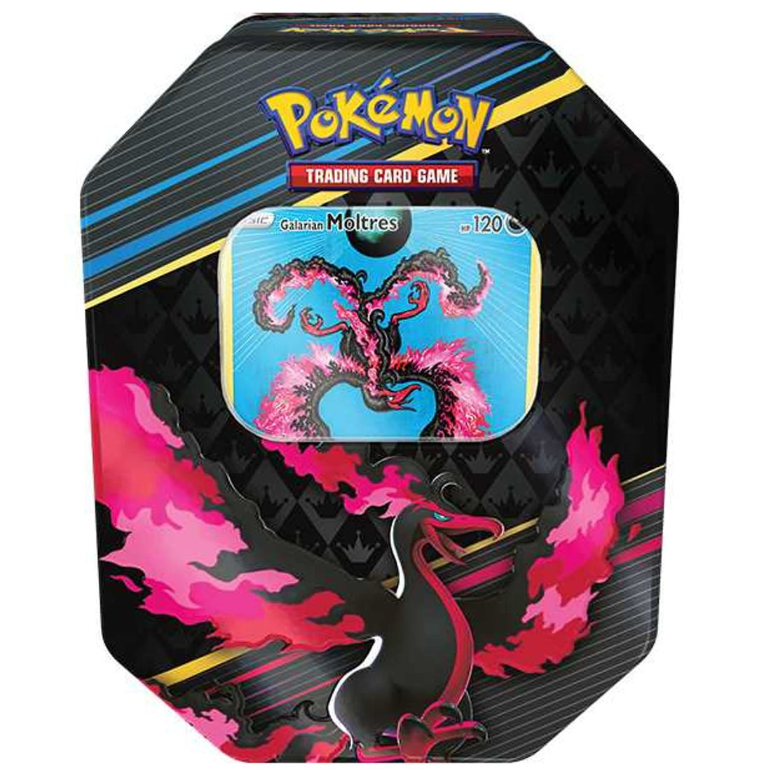 Pokemon Sword &amp; Shield 12.5 Crown Zenith Art Tin Galarian Moltres - 820650871955 - CrystalLotus.eu