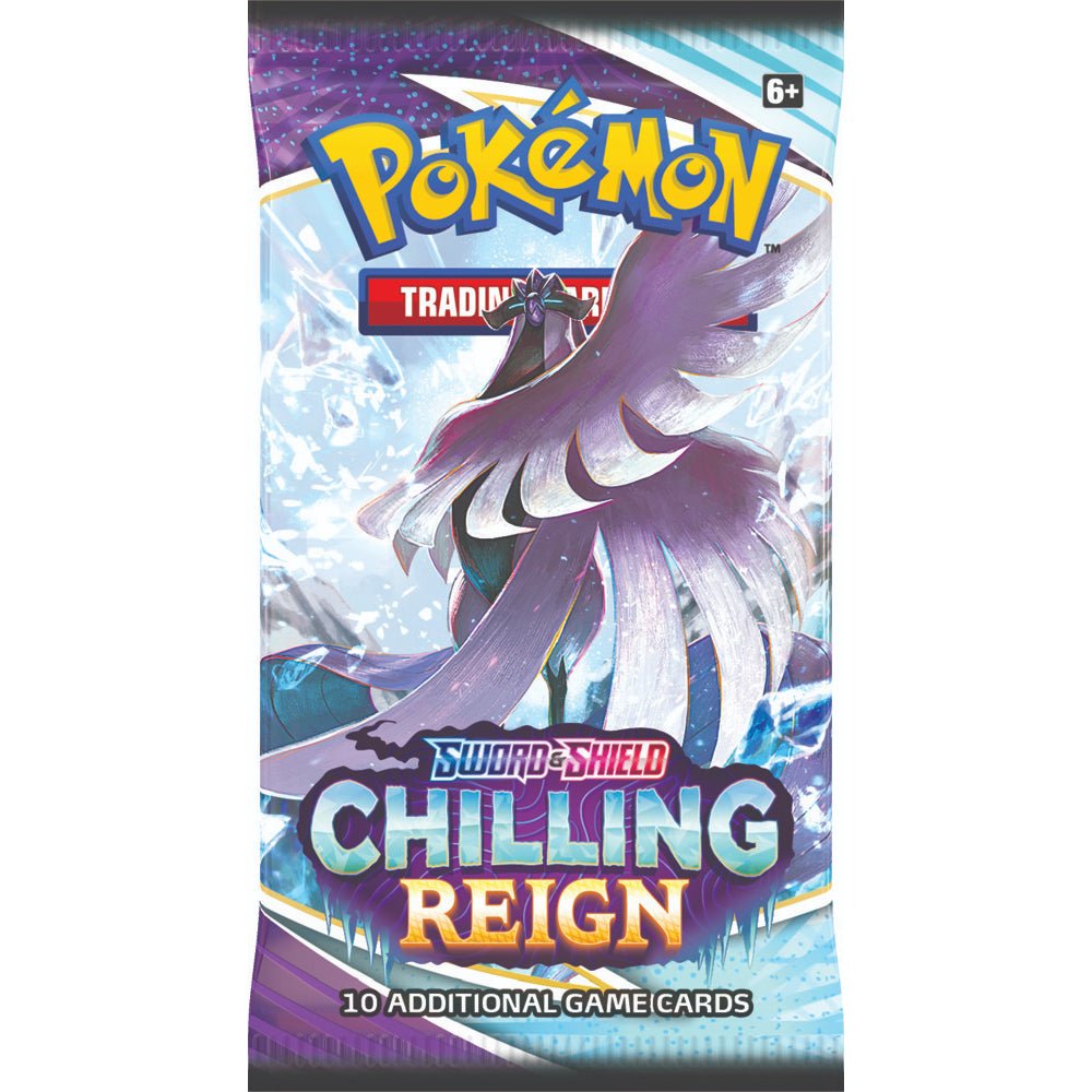 Pokemon Sword &amp; Shield 6 Chilling Reign Booster Pack (Pokémon) - 820650808463 - CrystalLotus.eu