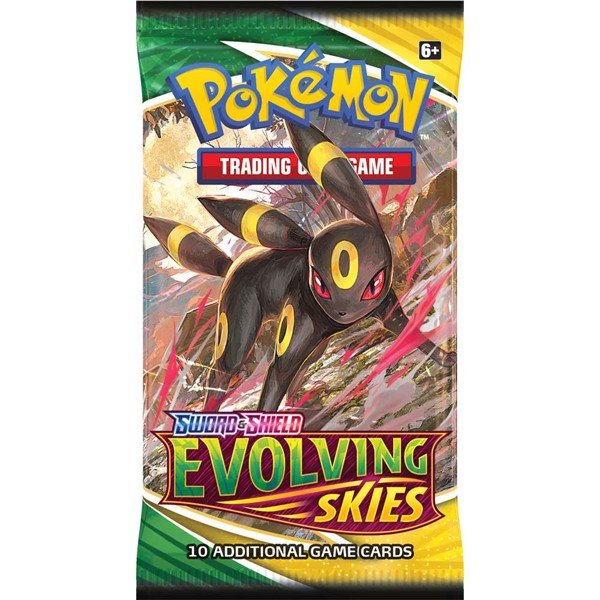Pokemon Sword &amp; Shield 7 Evolving Skies Booster Pack (Pokémon) - 820650808777 - CrystalLotus.eu
