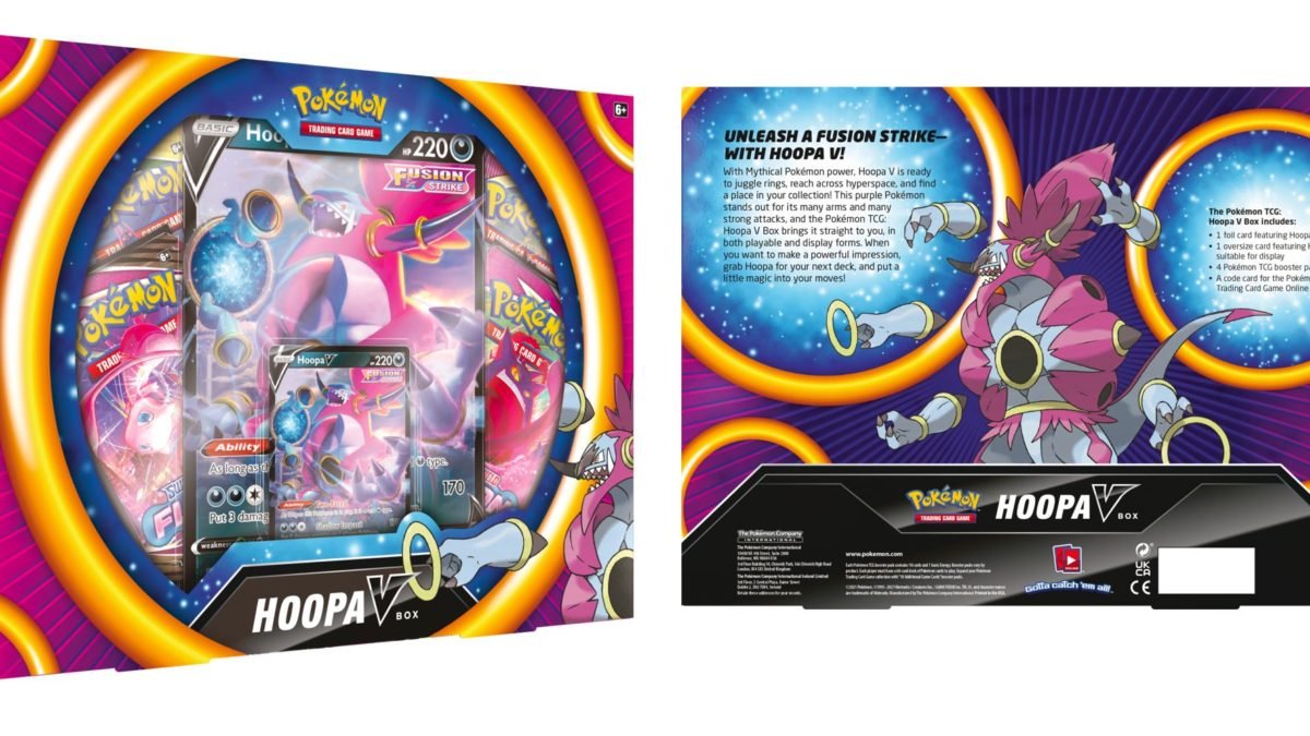 Pokemon Sword &amp; Shield 8 Fusion Strike - Hoopa V Box - 820650809101 - CrystalLotus.eu