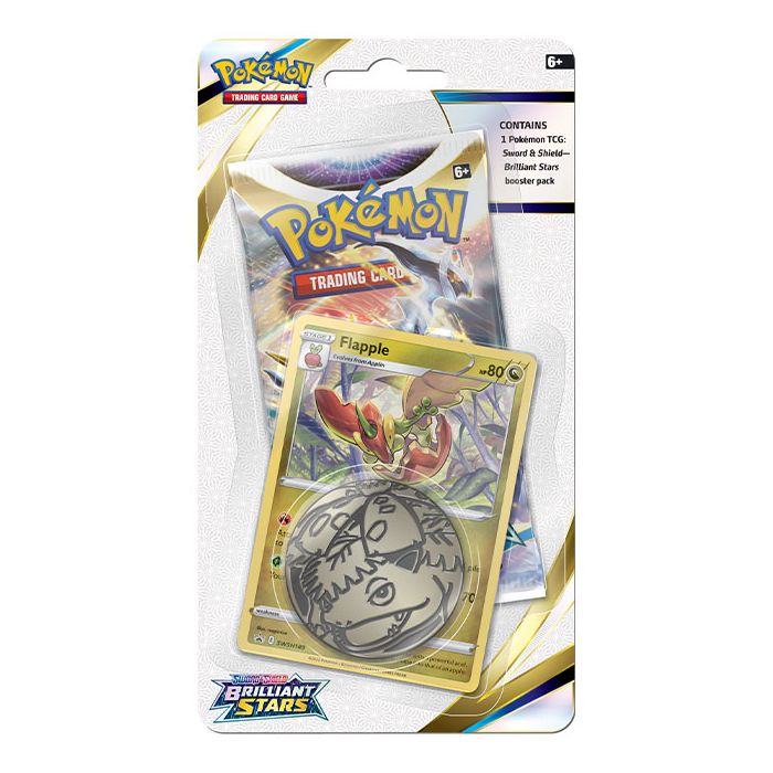Pokemon Sword &amp; Shield 9 Brilliant Stars - Flapple Checklane Blister - 820650806568 - CrystalLotus.eu