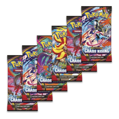 Pokémon TCG: Mega Evolution - Chaos Rising Booster Bundle (6 Packs) - 196214140349 - Crystal Lotus