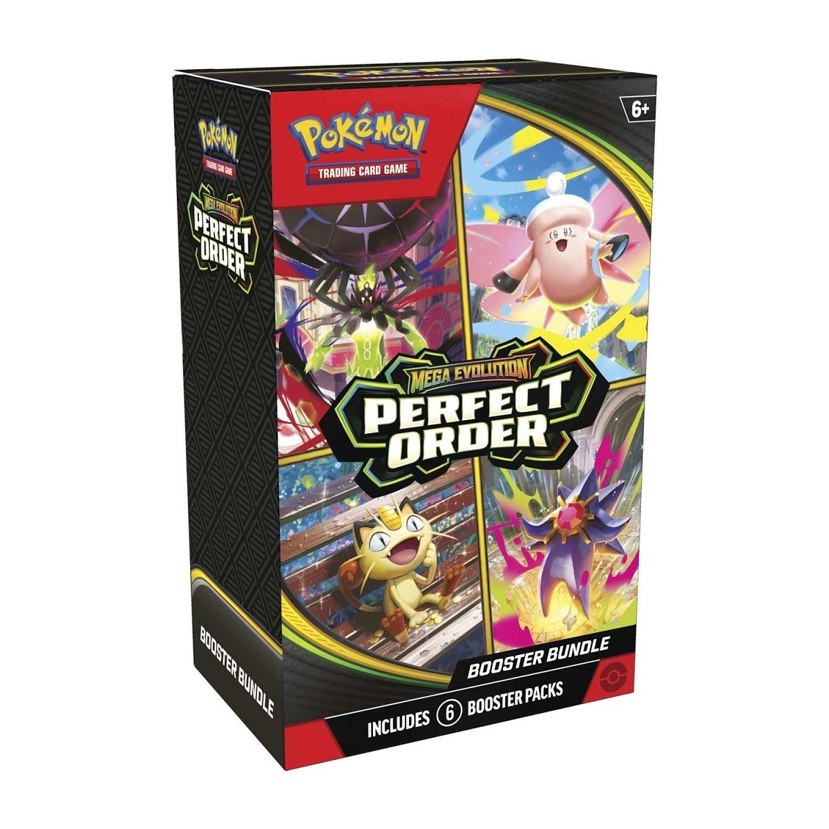 Pokémon TCG: Mega Evolution - Perfect Order Booster Bundle (6 Packs) - 196214136861 - Crystal Lotus