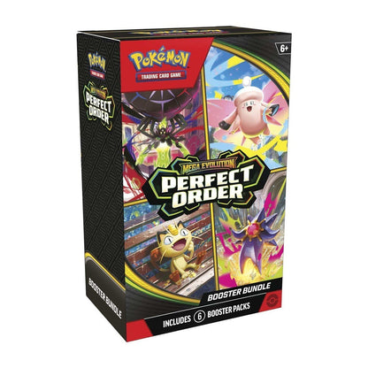 Pokémon TCG: Mega Evolution - Perfect Order Booster Bundle (6 Packs) - 196214136861 - Crystal Lotus