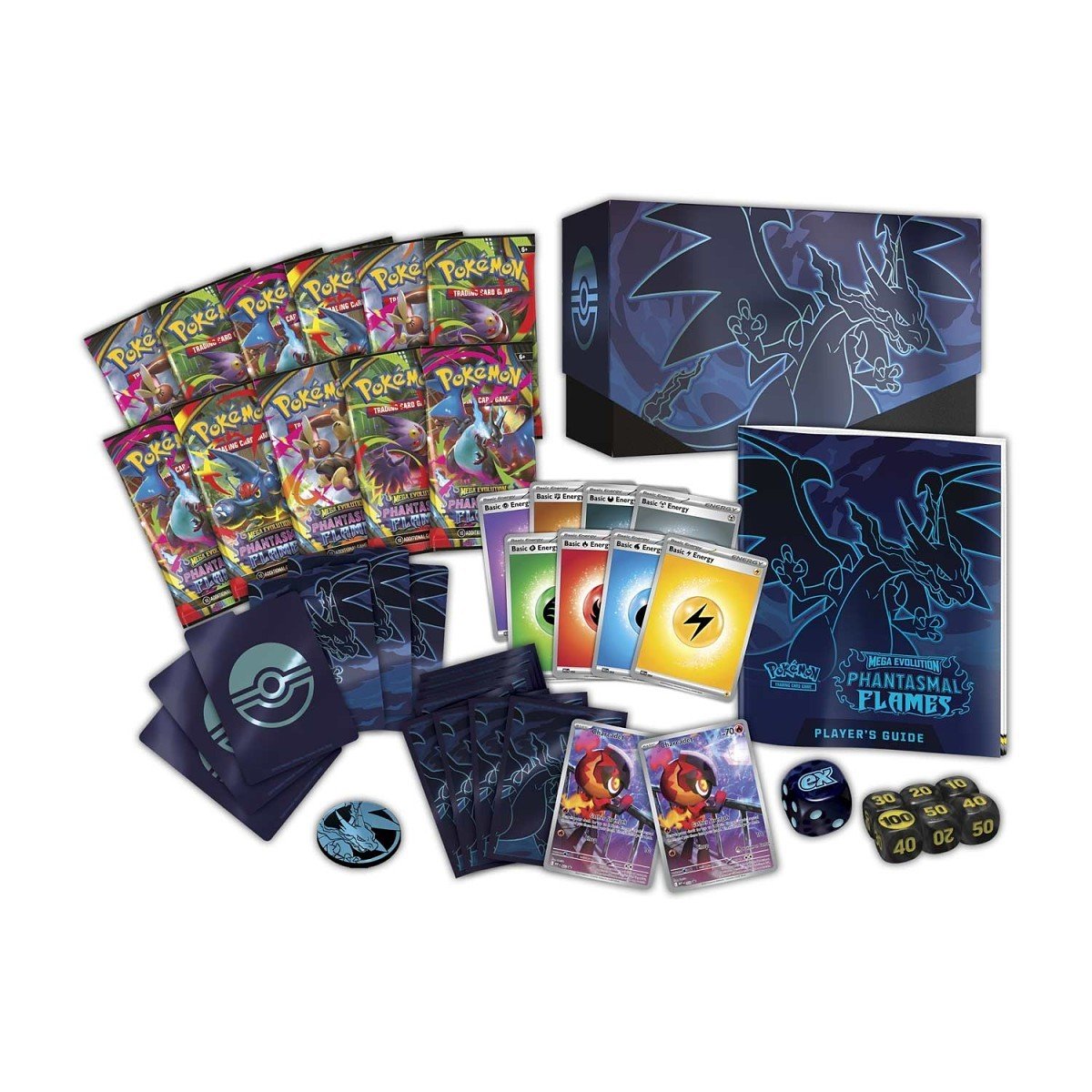 Pokémon TCG: Mega Evolution - Phantasmal Flames Elite Trainer Box - 196214124813 - Crystal Lotus