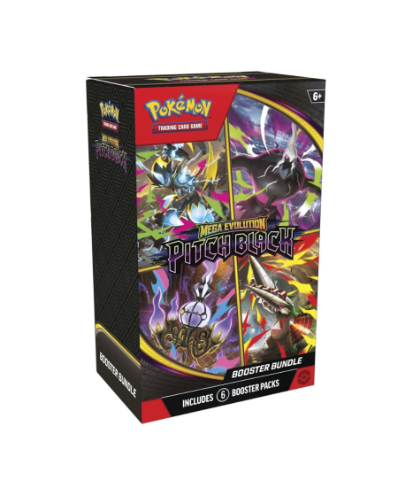 Pokémon TCG: Mega Evolution - Pitch Black Booster Bundle (6 Packs) - 196214142671 - Crystal Lotus
