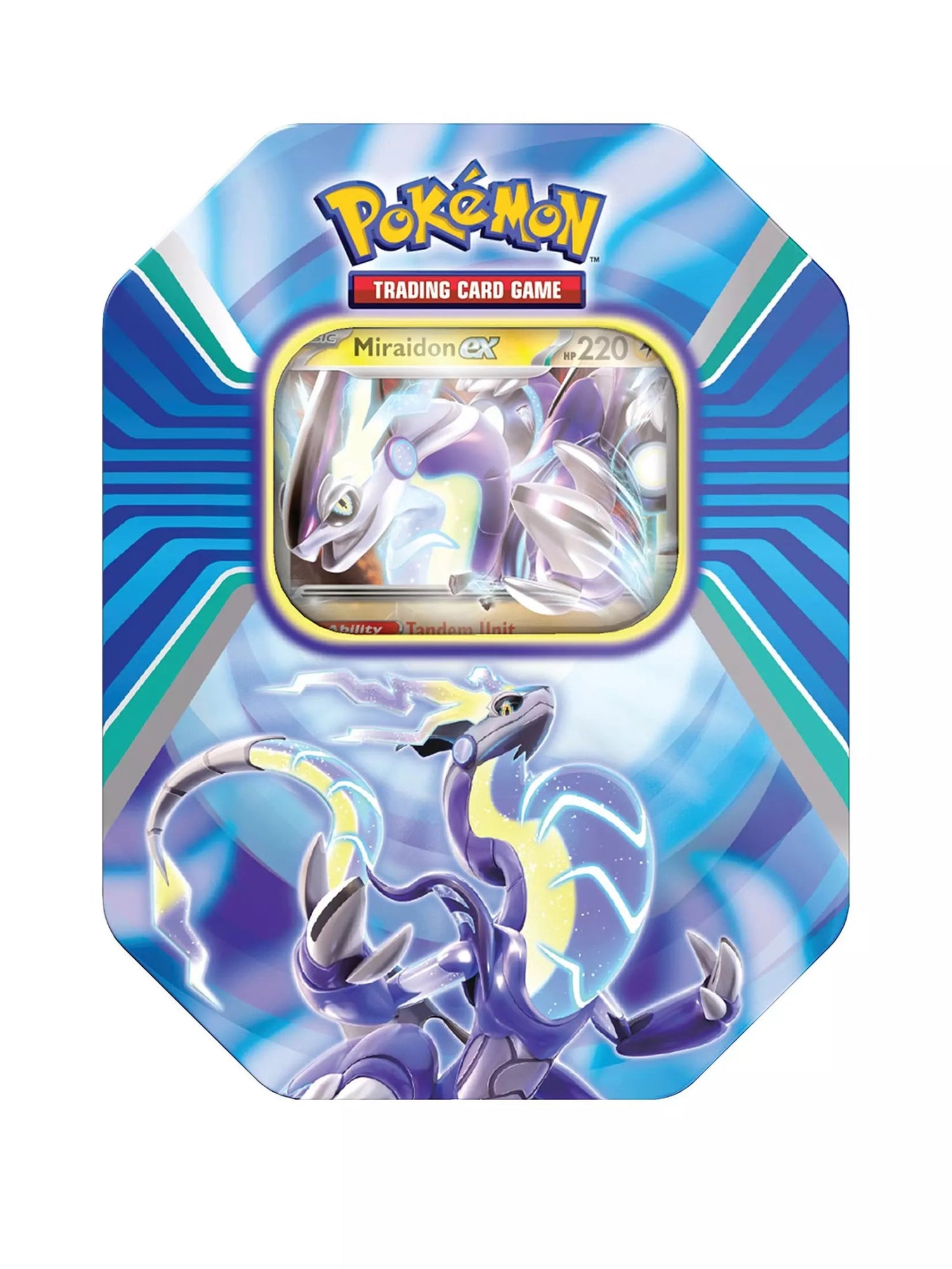 Pokemon TCG: Paldea Legends Tin Miraidon - 820650852886 - CrystalLotus.eu