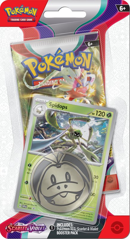 Pokemon TCG - Scarlet &amp; Violet Checklane Blister (Spidops) - 820650853319 - CrystalLotus.eu