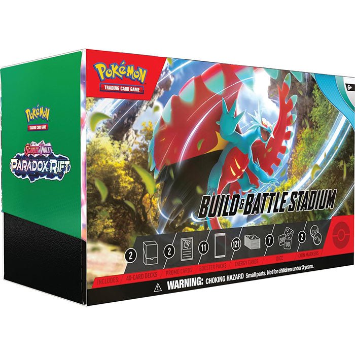 Pokemon TCG: Scarlet &amp; Violet Paradox Rift Stadium Box - 820650854224 - CrystalLotus.eu