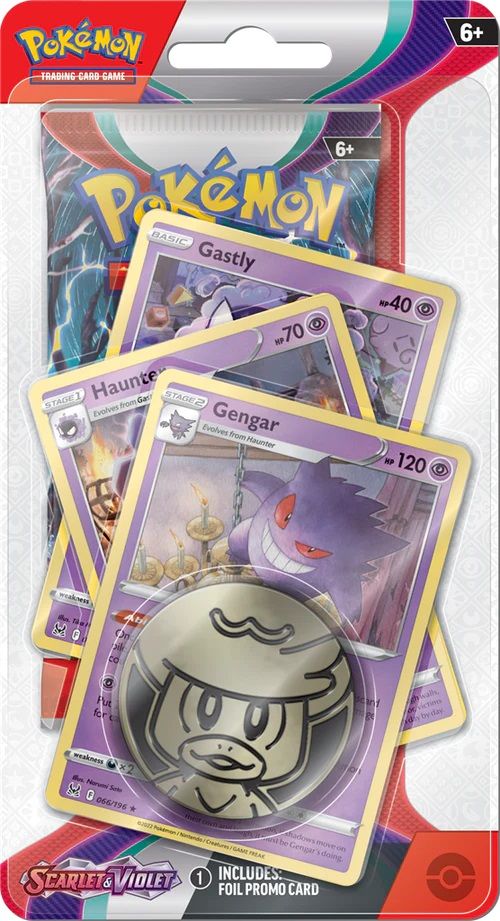 Pokemon TCG - Scarlet &amp; Violet Premium Checklane Blister - Gengar Evolution - 820650853364 - CrystalLotus.eu