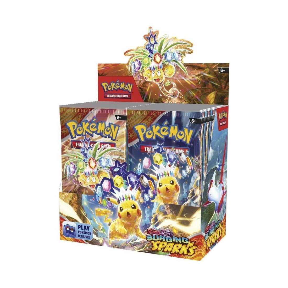 Pokemon TCG: Scarlet &amp; Violet - Surging Sparks Booster Display (36 Packs) - 820650869280 - Crystal Lotus