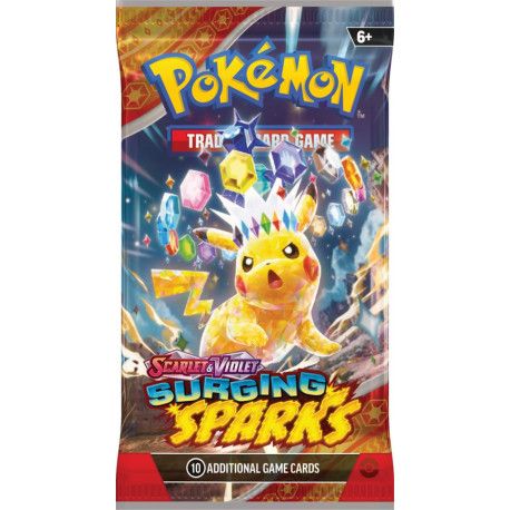 Pokemon TCG: Scarlet &amp; Violet - Surging Sparks Booster Pack (Single Pack) - 820650859281 - Crystal Lotus