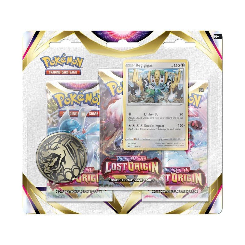 Pokemon TCG - Sword & Shield 11 Lost Origin: 3 - Pack Blister Regigigas - 820650850608 - CrystalLotus.eu