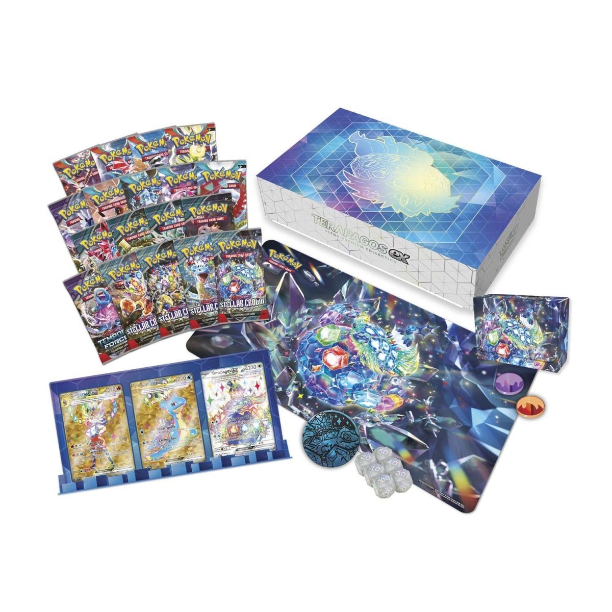 Pokemon TCG: Terapagos ex Ultra - Premium Collection - 820650858666 - Crystal Lotus